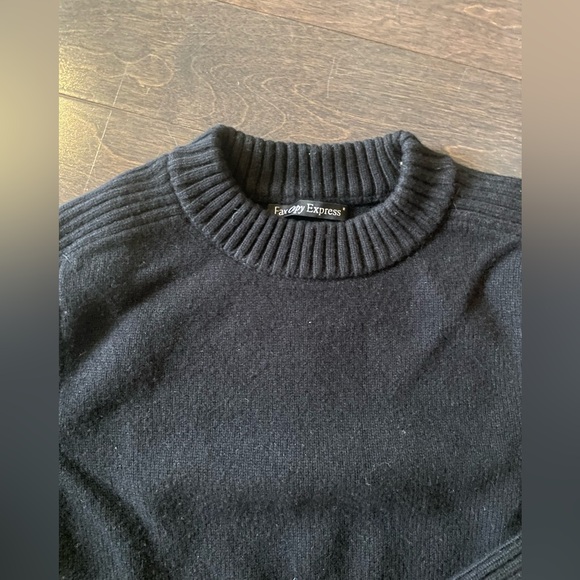 Fax Copy Express black wool sweater - Picture 2 of 5